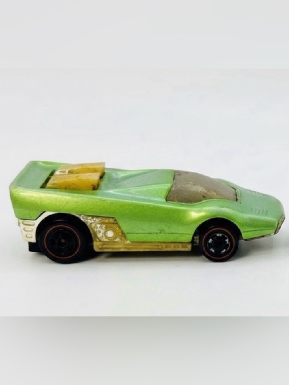 Vintage 1970 Hot Wheels Sizzlers Redline "Straight Scoop" Green – Untested